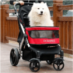 Cochecitos plegables para perros de 35KG, cochecitos medianos de lujo para perros, cochecito para viajes al aire libre, suministros portátiles baratos para mascotas